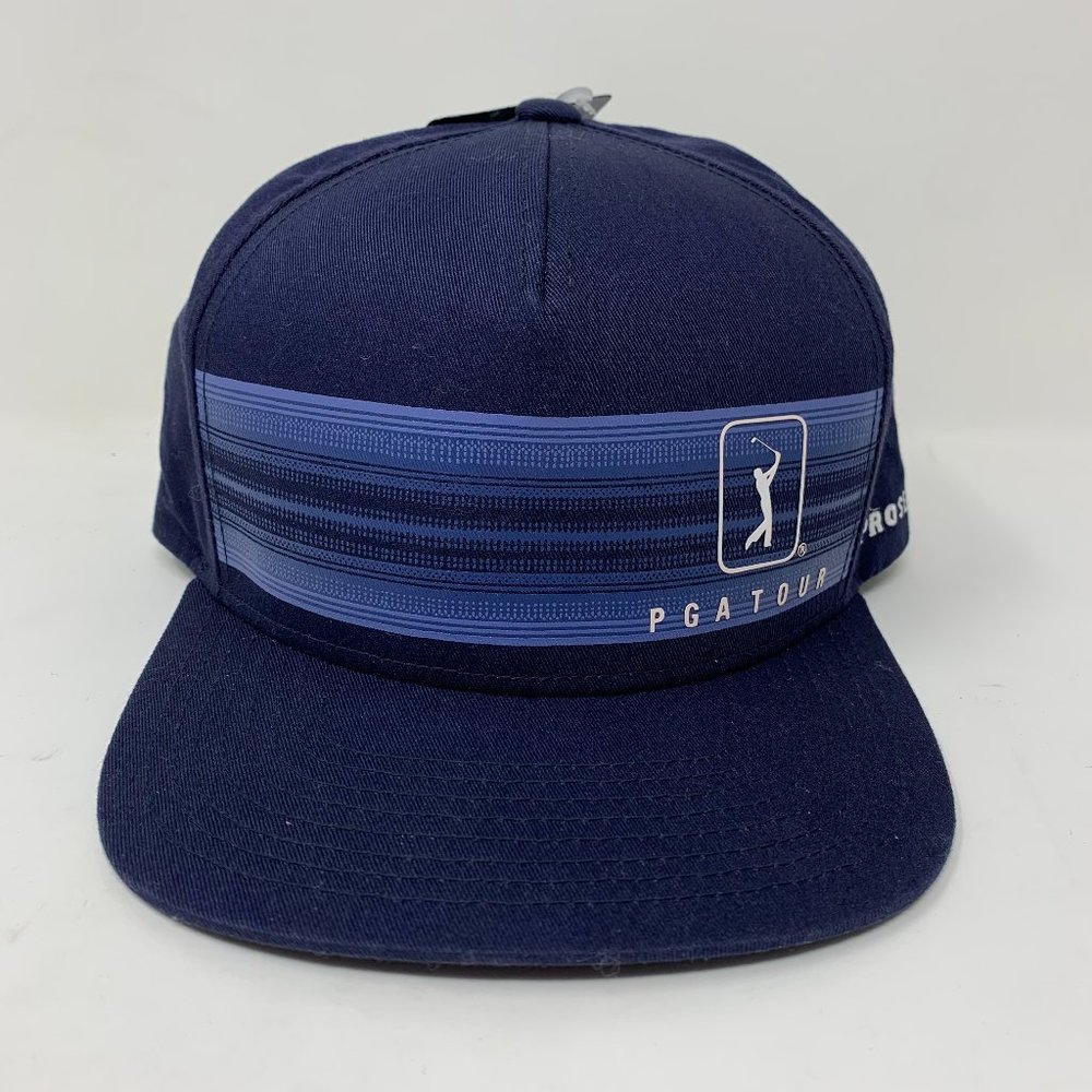 PGA Tour Flat Bill Hat - Navy - NWT